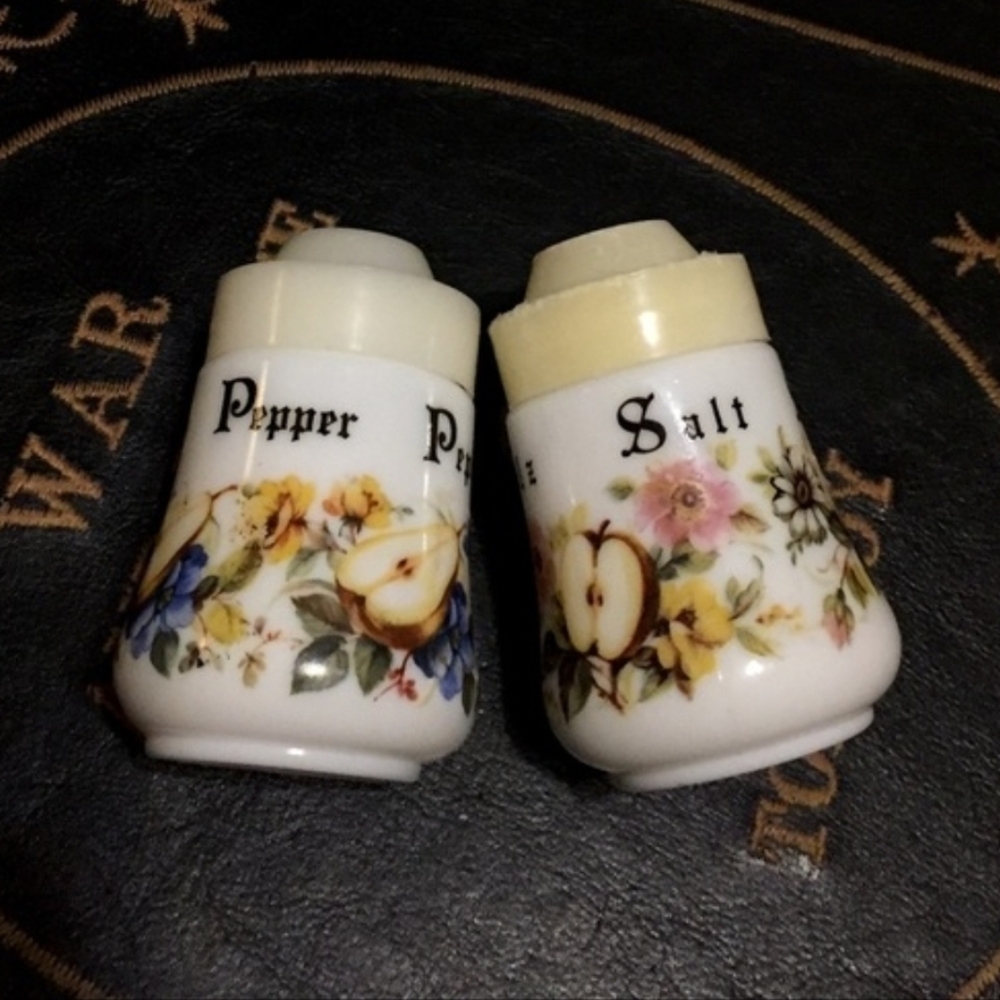 Milk Glass Salt & Peppers Shakers